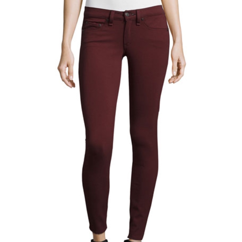 Rag and Bone Plush Legging in Mulberry